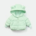thumbnail image 2 of Ruyang Kids Bear Puffer Jacket Baby Boys Girls Winter Warm Cute Down Coat Padded Thermal Zip Up Puffy Quilted Outwear, 2 of 5