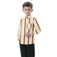 thumbnail image 4 of Molinyidia Boys Long Sleeve Striped Shirts 6M-8Y Button Clothes Dress Shirts Comfortable Spring Summer Casual Clothes Lapel Thin School formal Plaid Shirts Kids Daily, 4 of 7