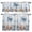Blue, variant on 3 Piece Kitchen Curtains and Valances Set Crab Coastal Cafe Curtains 24 Inch Length Summer Beach Coral Starfish Ocean Valance & Tier Curtain for Living Room Bedroom Small Window 54"x18"+27"x24"*2