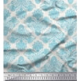 thumbnail image 1 of Soimoi Rayon Crepe Fabric Swirls & Paisley Decor Fabric Printed Yard 46 Inch Wide, 1 of 3