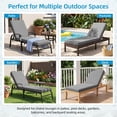 thumbnail image 4 of Millsilo Outdoor Chaise Lounge Cushion, 72" x 21" x 3" Patio Lounge Chair Cushion, Water-Resistant UV-Protected Replacement Cushion with High Density Foam, Gray, 4 of 9