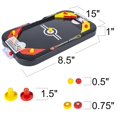 thumbnail image 3 of Gamie 2 in 1 Sports Tabletop Game for Kids, Soccer and Hockey Table Game for Indoor Fun, Includes Pucks, Balls, and Strikers, Fits on Table or Floor for Hours of Action-Packed Play, 3 of 7