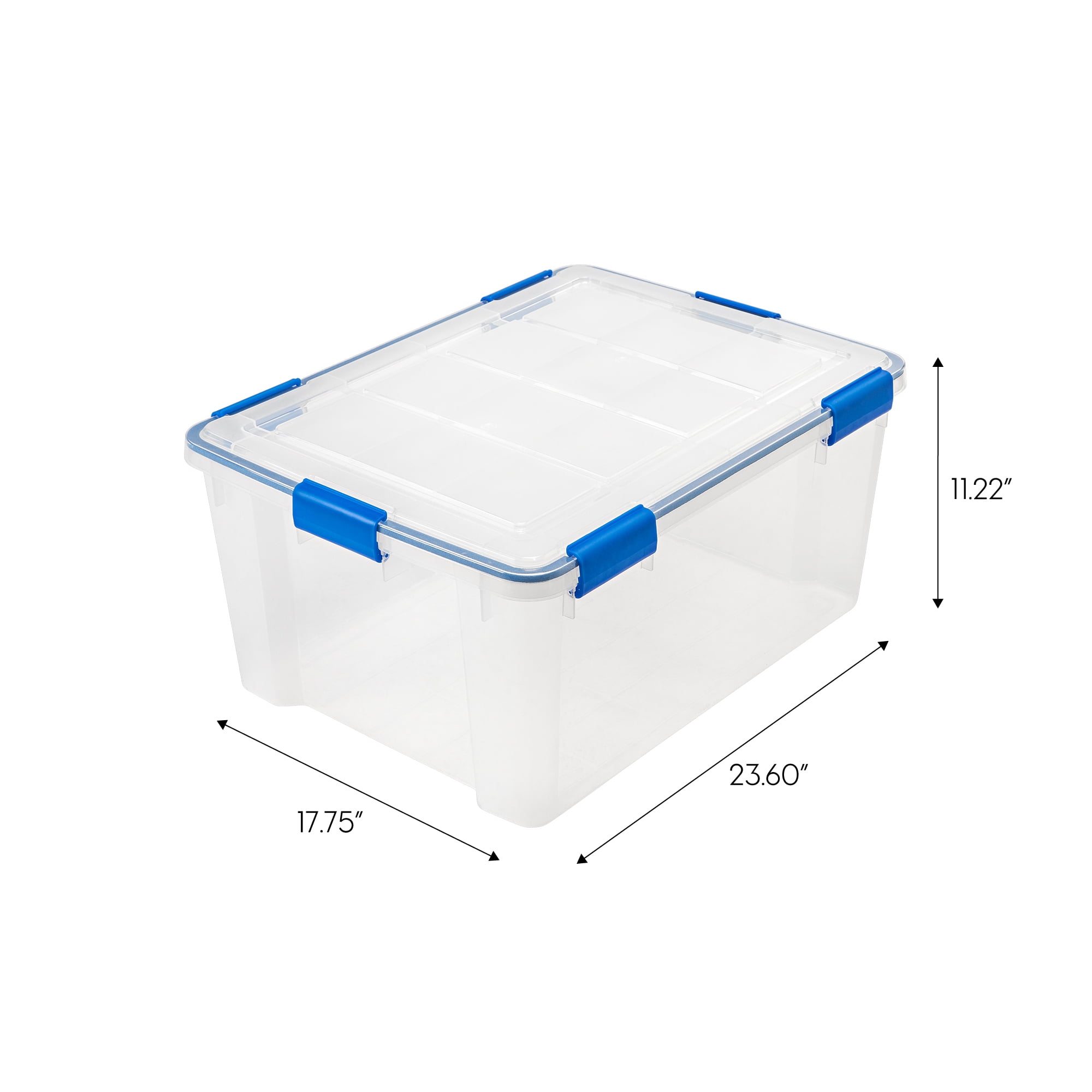 Extra Large Plastic Lidded Storage Box - 60 Litre