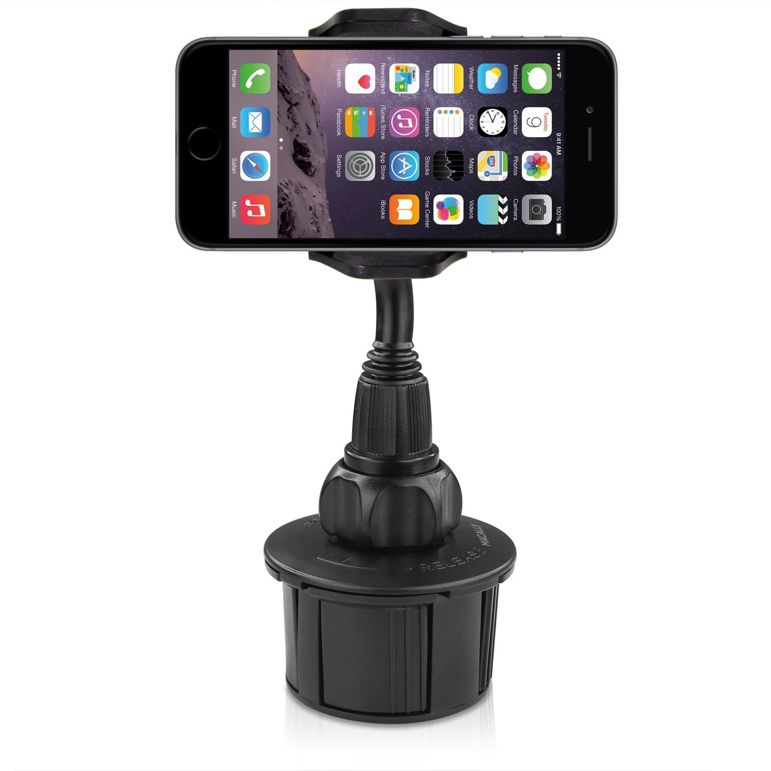 Apple iPhone 6 Plus Galaxy S7 Edge 360° Rotate Smartphone Water Cup Holder Mount 