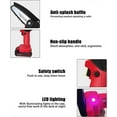 thumbnail image 3 of Mini Tronçonneuse Électrique 24V au Lithium Rechargeable Sans Fil pour le Travail du Bois, la Coupe et l'Élagage, Outil pour Jardin (Rouge), 3 of 5