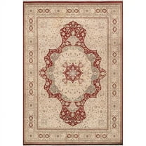 9 ft. 11 in. x 14 ft. 3 in. Tabriz Hand-Knotted Silk & Wool Area Rug