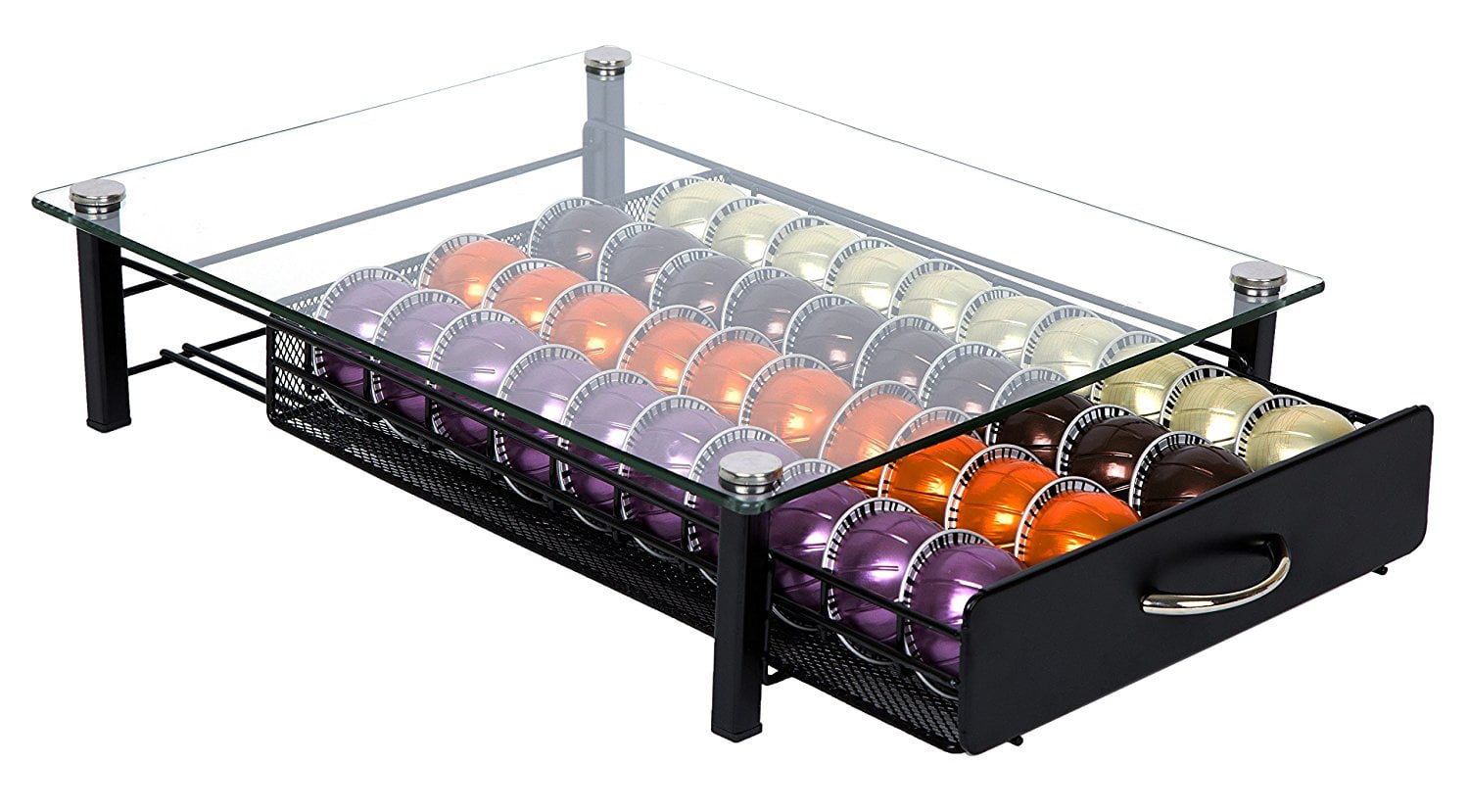Insight Nespresso Vertuoline Coffee Pod (Holds 40 Vertuo Coffee or Espresso Capsules)- Tempered Glass Drawer (Coffee pods Included. Does NOT fit K-Cups) - Walmart.com