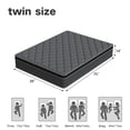thumbnail image 5 of Mocangtu 14" Twin Hybrid Mattress in a Box, Gel Memory Foam with Individually Wrapped Pocket Coils, Medium Firm, Pressure Relief, Cooling Sleep Support, 5 of 11
