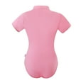 thumbnail image 7 of Littleforbig Women's Cotton Scoop Neck Short Sleeve Bodysuit - Collared Pink L, 7 of 7