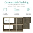 thumbnail image 4 of Best Choice Products 6-Cube Bookshelf, 13.5in Display Storage System, Organizer w/ Removable Back Panels - Greige, 4 of 9