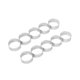 thumbnail image 2 of Paquete de 10 aros para tartas de acero inoxidable de 5 cm, resistentes al calor, perforados, para pasteles, mousse y rosquillas., 2 of 5