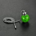 thumbnail image 5 of Uxcell Ceiling Fan Pull Chain Light Lighting Accessories Extension Ice Cracked Crystal Ball Pendant Green, 5 of 6