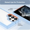 thumbnail image 5 of Case for Galaxy S24 Ultra,Transparent TPU+PC Acrylic Protective Military Grade  Heavy Duty Protection Phone Case for Samsung Galaxy S24 Ultra 5G,6.8 inch 2024 (Blue), 5 of 16