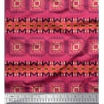 thumbnail image 1 of Soimoi Velvet Fabric Geometric African Print Fabric by Yard 58 Inch Wide, 1 of 3