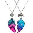 thumbnail image 4 of Conjunto de collar y pulsera con diseño de catenaria de mano para mejores amigas, 4 of 5