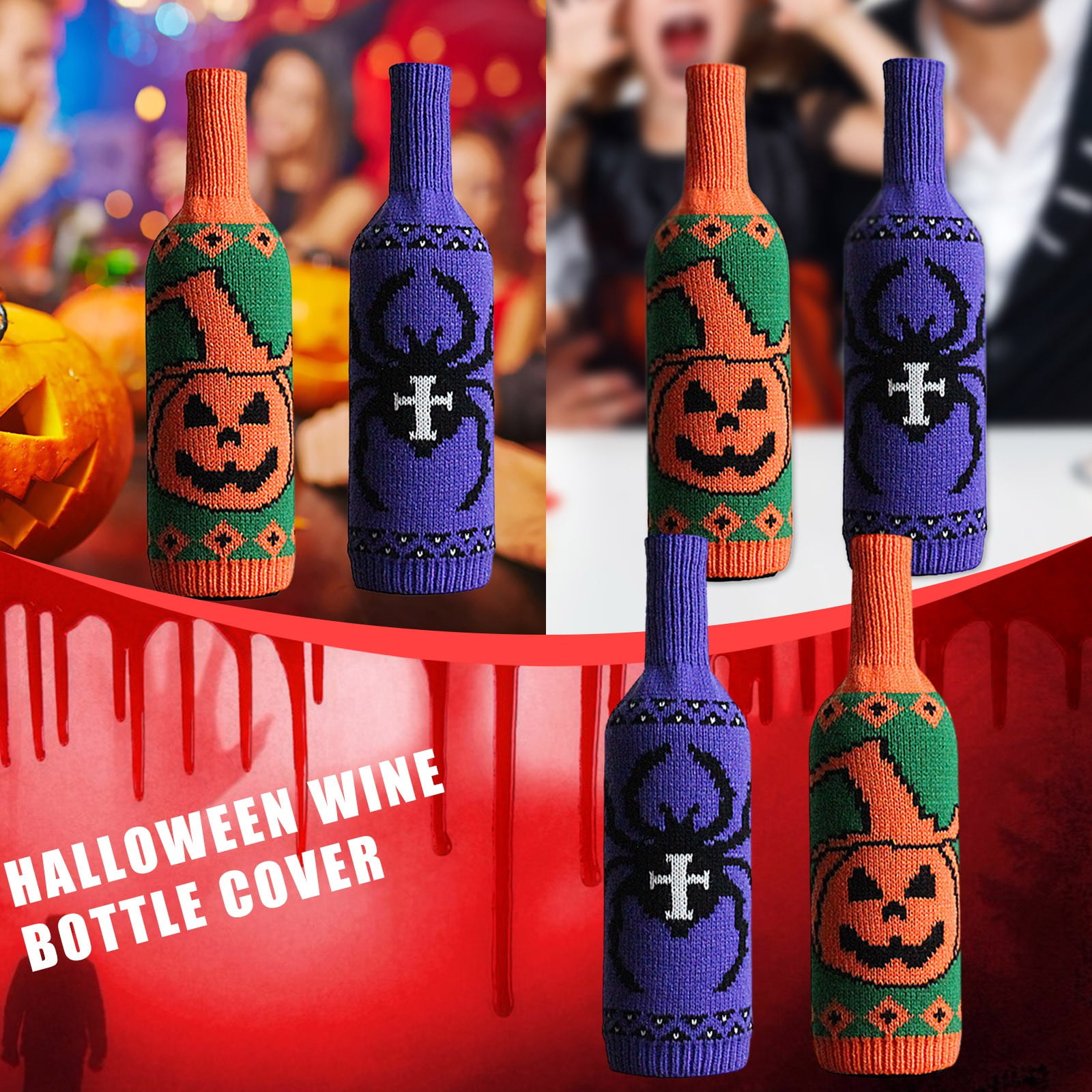 Halloween Bottle Covers