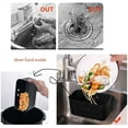 thumbnail image 2 of ABCISI Sink Strainer Basket, Stainless Steel Sink Strainer, Kitchen Food Catcher for Filter Kitchen Waste and Wash Vegetables Fruits (black), 2 of 12