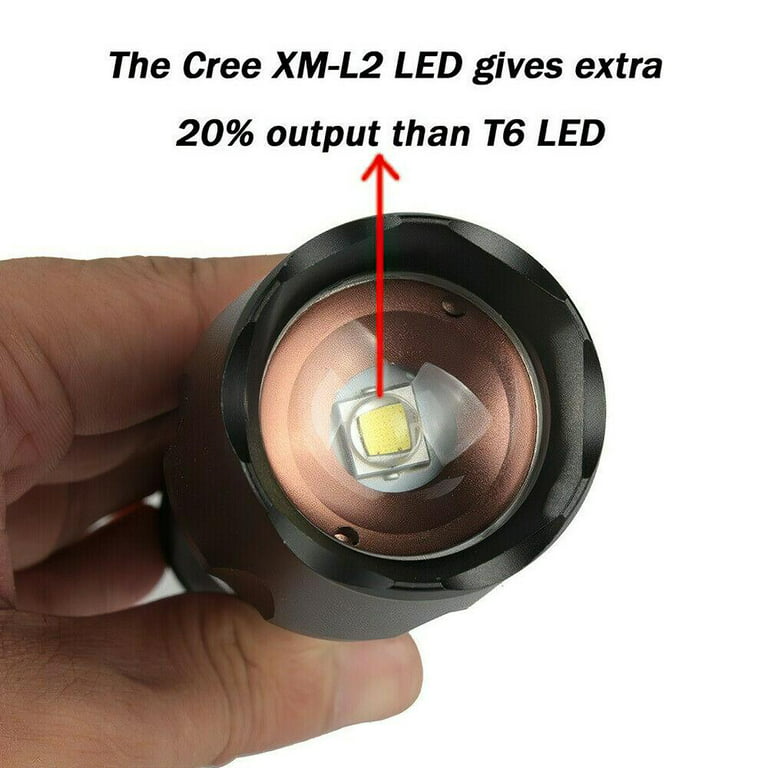 crgrtght Rechargeable Led Flashlight 5000 High Lumens