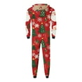 thumbnail image 5 of Odeerbi Christmas Onesie Pajamas for Family Holiday Sleep Jumpsuit Long Sleeve Family Christmas Pajamas Matching Sets Dad Printed Loungewear Jumpsuit Sleepwear Xmas PJs Set Red, 5 of 6