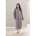 thumbnail image 5 of Richie House Women Fleece Robe Plush Long Zip Front Warm Soft Zippered Bathrobes S-3XL RHW4002-A-XXL, 5 of 7