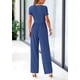 thumbnail image 4 of Mono PRETTYGARDEN de Pierna Ancha con Escote Cuadrado y Manga Corta Talla L, 4 of 8