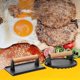 thumbnail image 4 of 1 Pcs Cast Iron Meat Press, Iron Plate Meat Press, Meat Press Tool, 4 of 5