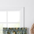 thumbnail image 3 of Ellis Bella Rose Stylish Medium Scale Printed Floral Pattern 1.5" Rod Pocket Tier for Windows 56"x36" Wedge, 3 of 5