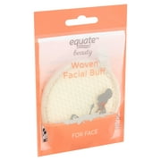 Equate Beauty Woven Facial Buff, For The Face, White, 1 Count