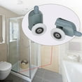 thumbnail image 1 of Roue Inférieure de Porte de Douche, 4 Rouleaux Inférieurs pour Portes en Verre de 5mm Ou 6mm, Roues Résistantes, Glissement Fluide pour la Plupart des Douches, Armoires de Cabine à Vapeur, 1 of 7