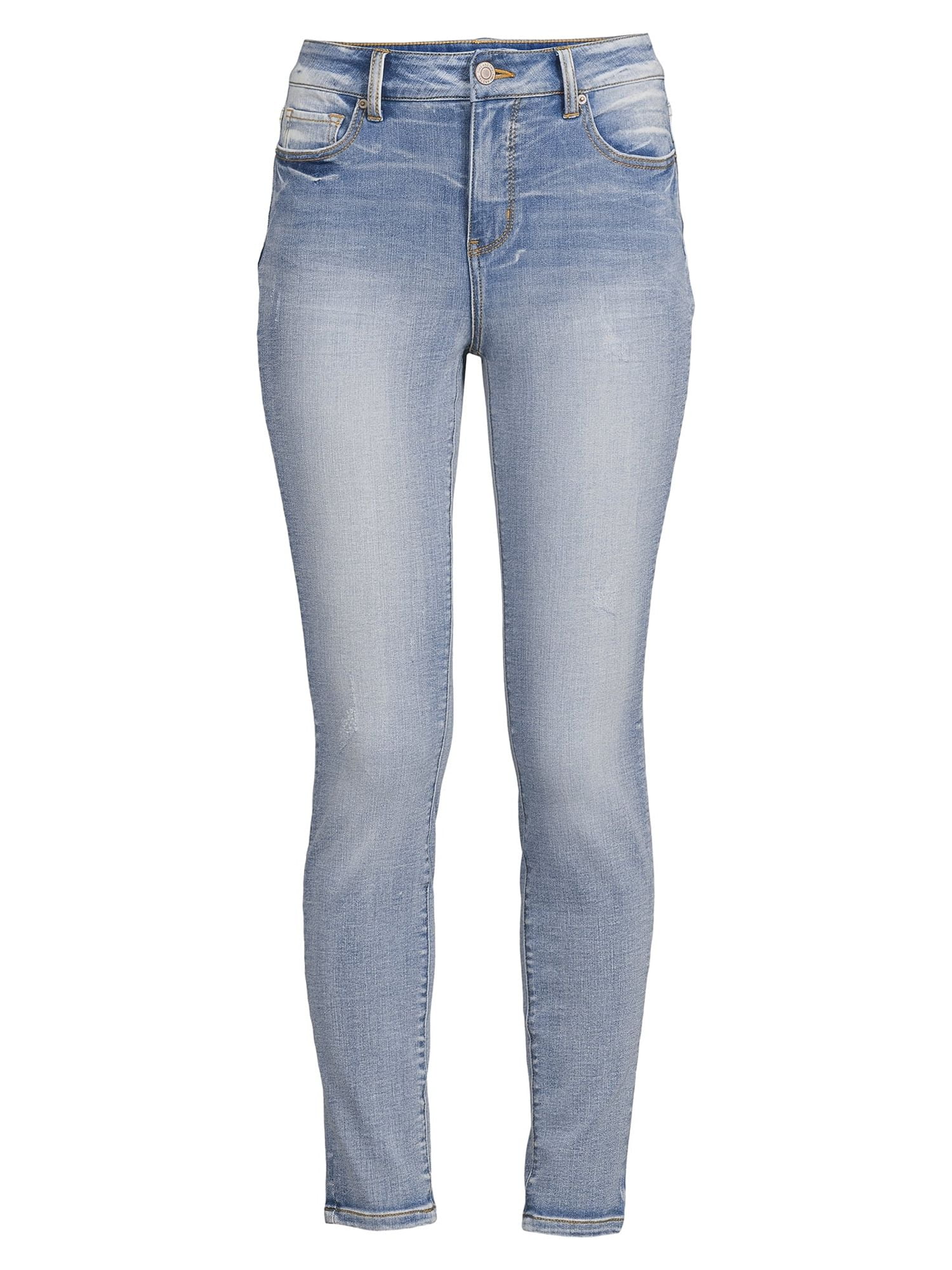 Time and Tru Women's High Rise Skinny Jeans