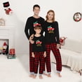 thumbnail image 2 of GRNSHTS Matching Family Pajamas Sets Christmas PJ's Letter Print Top and Plaid Pants Jammies Sleepwear (Plaid-car,Women XXL ), 2 of 9
