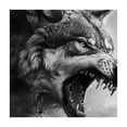 thumbnail image 4 of Awypu The Hungry Appearance of the Wolf Searching for Food Fierce Hunter Square Table Cloth 100% Polyester Fiber 46*46, 4 of 8