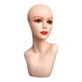 thumbnail image 2 of HILABEE Female Mannequin Head Makeup Smooth Multifunctional for Jewelry Headwear Skin Color, 2 of 9