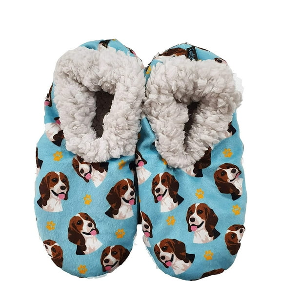 Comfies Super Soft Beagle Slippers - Unisex - One Size Fits Most - Cozy House Slippers - Non Skid Bottom