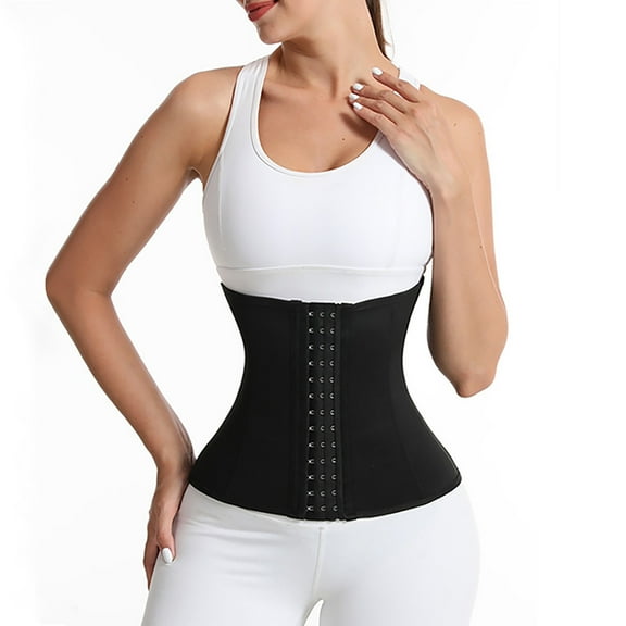 ZQUUVOU Waist Trainer for Women Corset Shapewear Tummy Control Slim Body Shaper Girdle Waist Cincher Postpartum Belly Band Black A