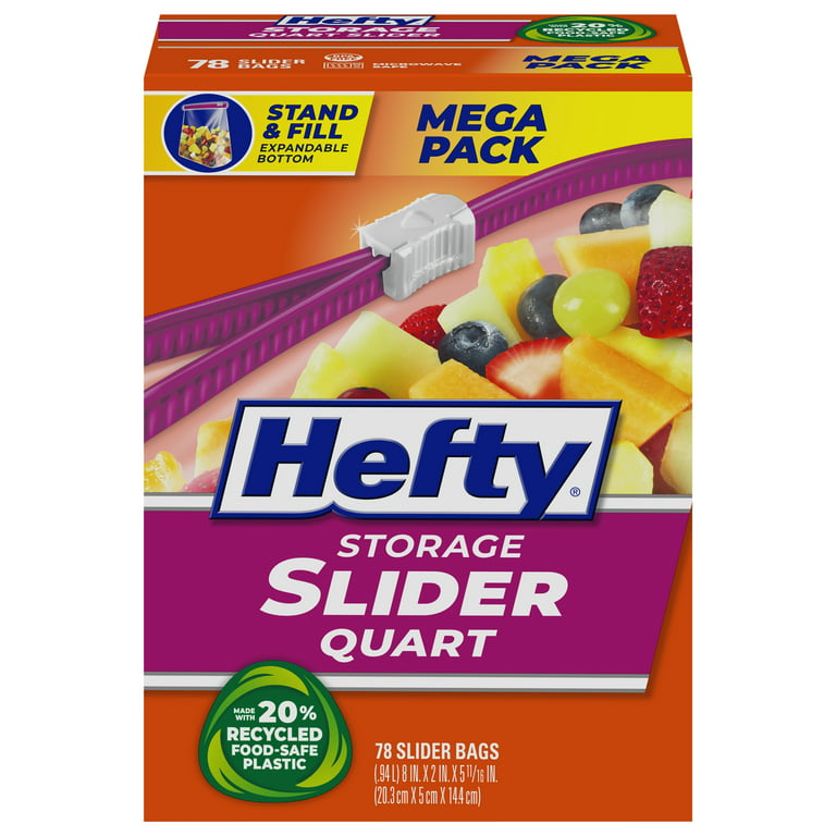Hefty® Quart Storage Slider Bags, 20 ct - Kroger