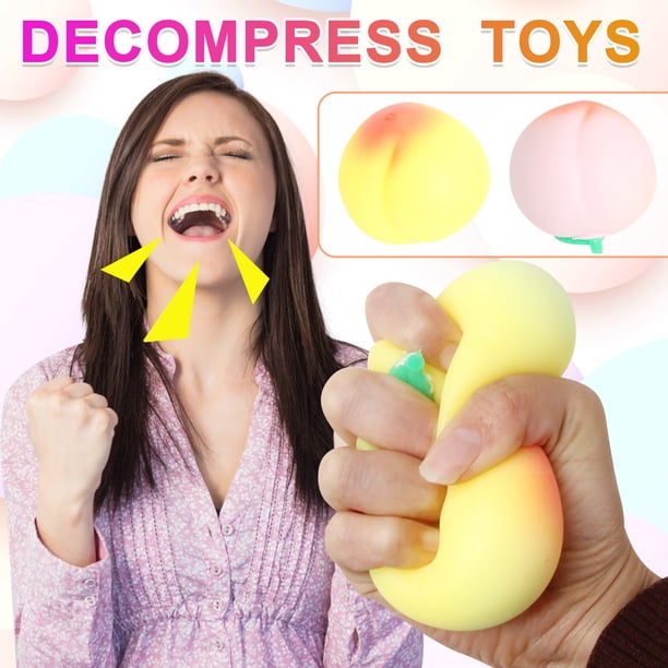 Xihbxyly Ofertas Relámpago de Hoy Prime Juguet Descompresión para Apretar Melocotones con Simulación de Frutas para Toda La Persona