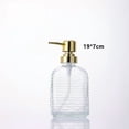 thumbnail image 2 of Botella desinfectante de manos transparente de 450 ml: botella de repuesto for gel de ducha, jabón, loción y champú tipo push, 2 of 2