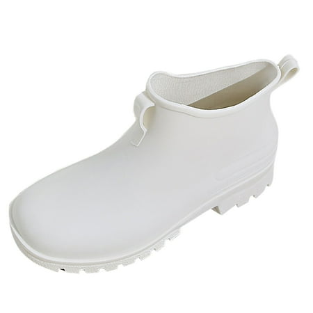 

PMUYBHF Women Rain Shoes Shoes Comfortable Light Ankle Rain Boots Frosted Outdoor Rain Boots 36.98