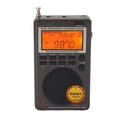 thumbnail image 1 of Receptor De Banda Completa, Batería De 3,7 V 1000 MAh Receptor DSP Portátil FM MW SW SSB LSB AIR CB VHF UBD WX Orificio De Antena De 3,5 Mm Para Estudio De Radiodifusión, 1 of 7
