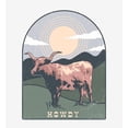 thumbnail image 5 of Western Howdy Cow Long Sleeve Adult Hooded Sweatshirt-3XL-White, 5 of 6