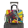 thumbnail image 2 of 16" Laptop Briefcase, Detachable Anti-Slip Shoulder Strap, Multi-Compartment Work Travel Bag Art Illustration Of A Zebra, 2 of 8