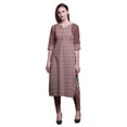 thumbnail image 1 of Bimba Cotton Printed Straight Kurtis For Women Panel Kurta Summer Tunic-Small, 1 of 6