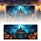 thumbnail image 1 of Banderas Decorativas De Halloween Para Garaje, Exterior E Interior, Artículos Para Fiestas, Letrero Decorativo Con Temática De Calabazas Y Murciélagos Terroríficos, 1 of 6
