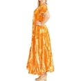 thumbnail image 3 of HAPPY BAY Women's Loose Flowy House Wear Swing Dresses L-XL Orange-AC815, 3 of 4