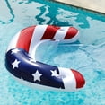 thumbnail image 4 of Flotadores de agua multiusos inflables con silla de piscina flotante con dosel sin costuras, 4 of 6