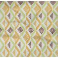 thumbnail image 4 of oneOone Organic Cotton Poplin Twill Fabric Diamond Geometric Decor Fabric Printed BTY 42 Inch Wide, 4 of 4
