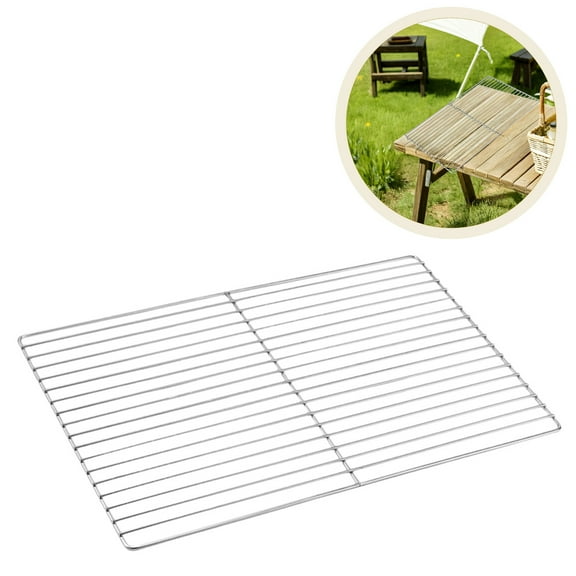 Soimiss Barbecue Stove Mat Cooking Baking Rack Silver Grilling 1Pc