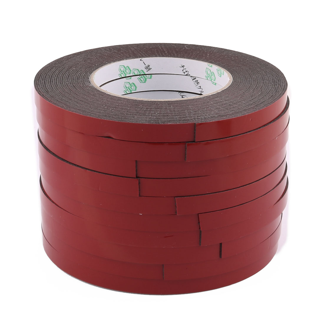 Unique Bargains 10 Pcs 10MM Width 10M Length 1MM Thick Dual Sided Sealing Shockproof Sponge Tape