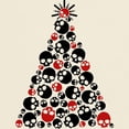 thumbnail image 3 of CafePress - Gothic Skull Christmas Tree Light T Shirt - Men's Classic Graphic T-Shirt, 3 of 4